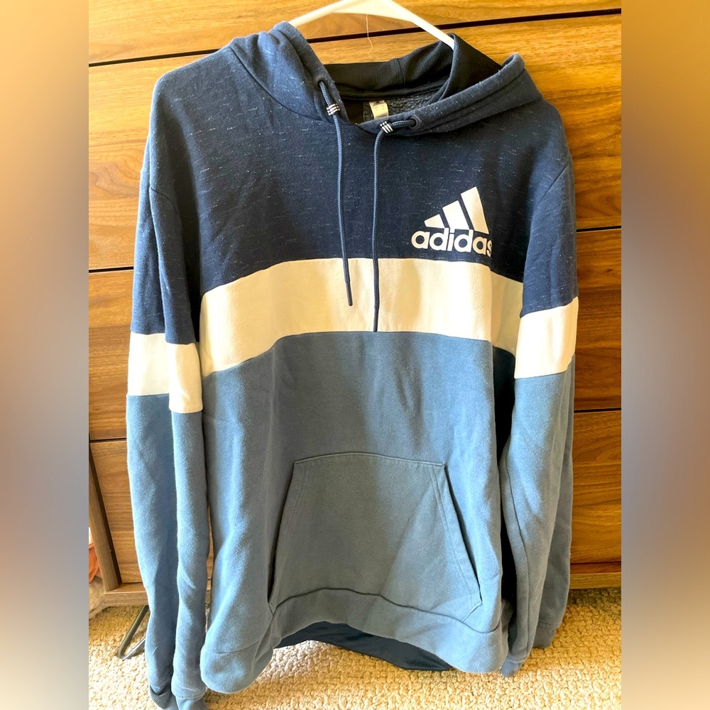 Tri-color Adidas Hoodie